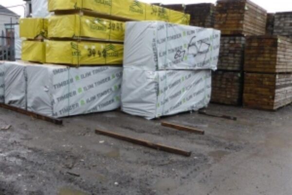 Blocks of packaged timber