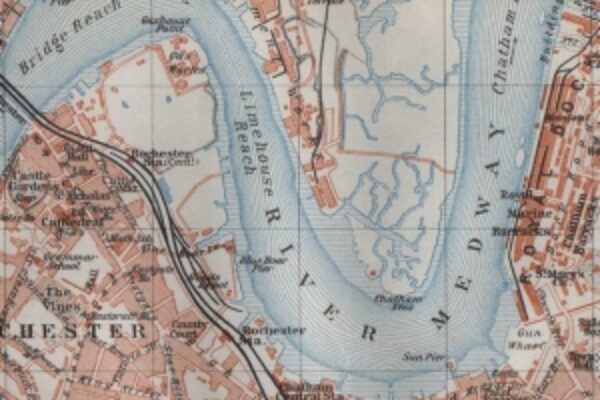 Map including River Medway